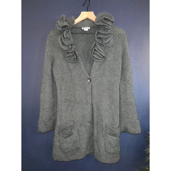 Soft surroundings cardigan jacket alpaca wool size small - Picture 1 of 7